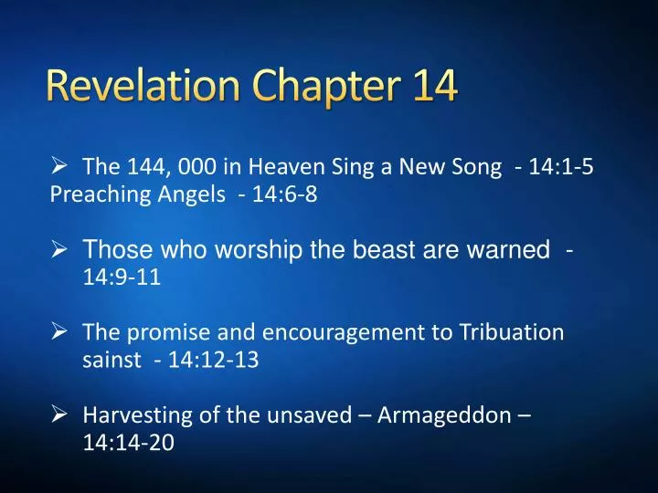 revelation chapter 14