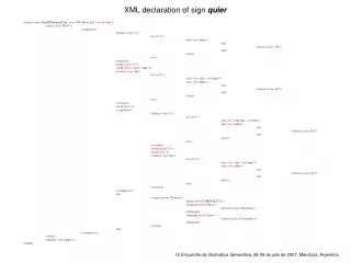 XML declaration of sign quier