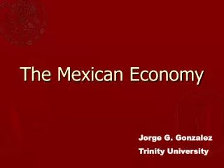 The Mexican Economy