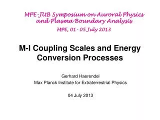 M-I Coupling Scales and Energy Conversion Processes