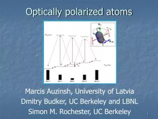 Optically polarized atoms