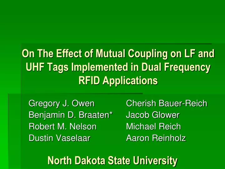 on the effect of mutual coupling on lf and uhf tags implemented in dual frequency rfid applications