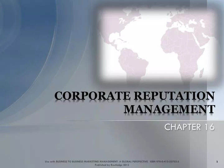 corporate reputation management