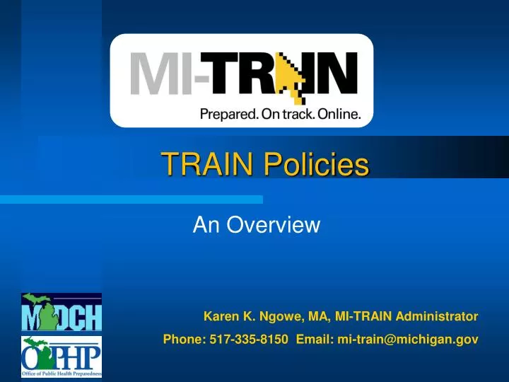 train policies