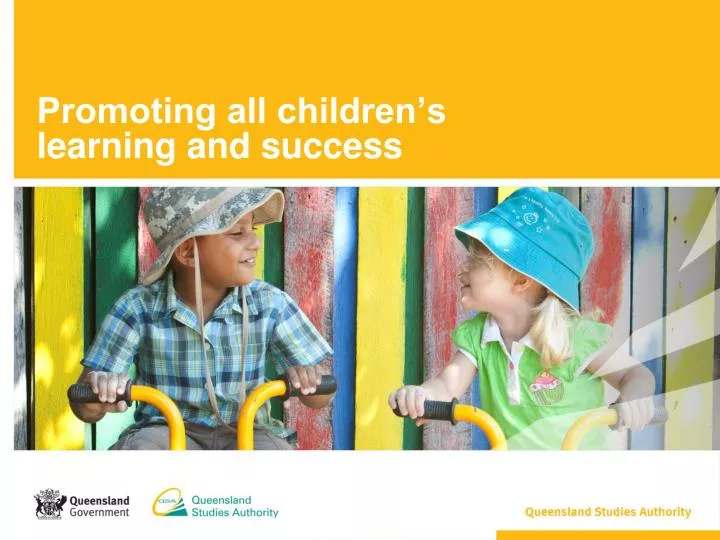 promoting all children s learning and success