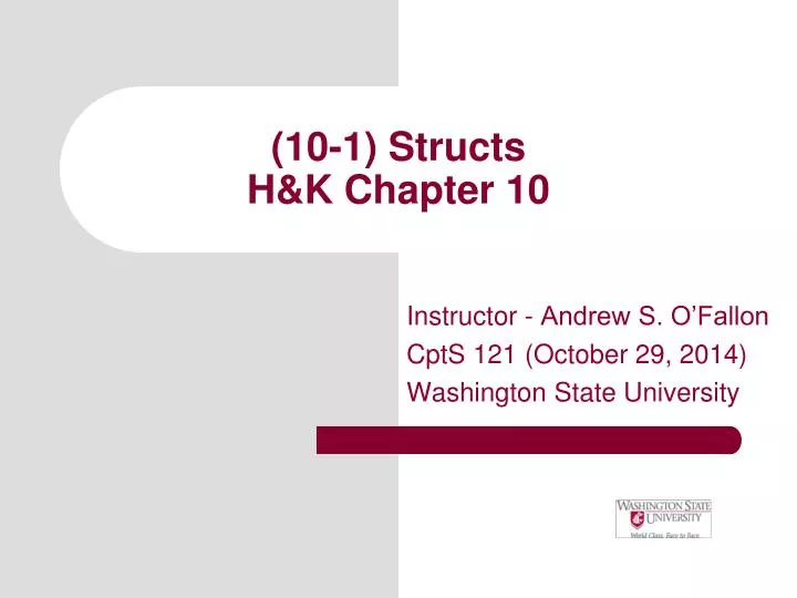 10 1 structs h k chapter 10
