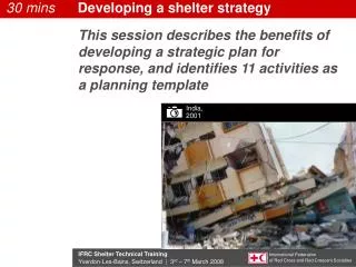 Developing a shelter strategy