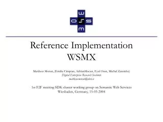 Reference Implementation WSMX