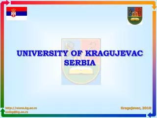 UNIVERSITY OF KRAGUJEVAC SERBIA