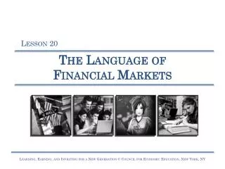 The Language of Financial Markets