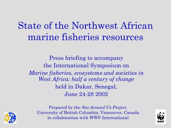 state of the northwest african marine fisheries resources