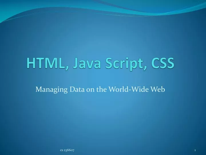 html java script css
