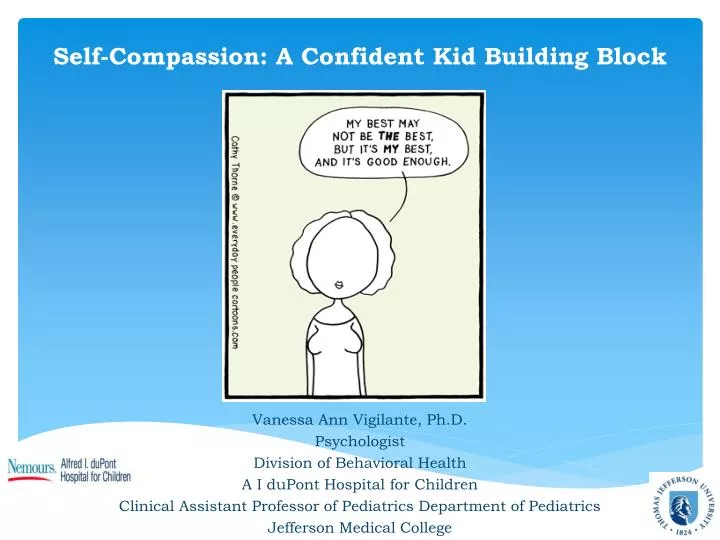 self compassion a confident kid building block