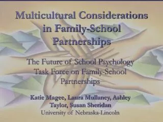 Multicultural Considerations in Family-School Partnerships