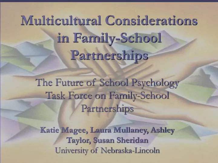 multicultural considerations in family school partnerships