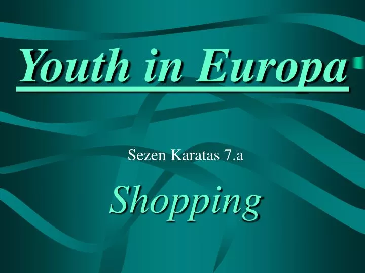 youth in europa