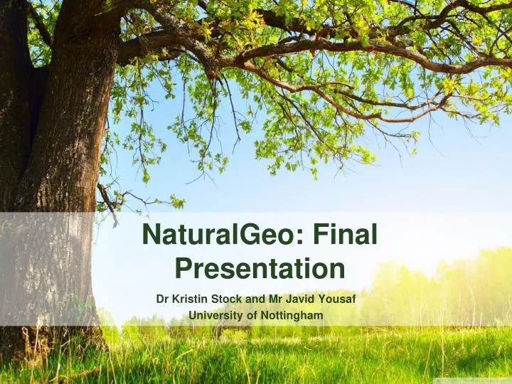 naturalgeo final presentation