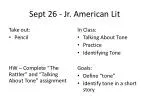Sept 26 - Jr. American Lit - slide 1