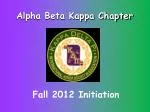 Alpha Beta Kappa Chapter - slide 1