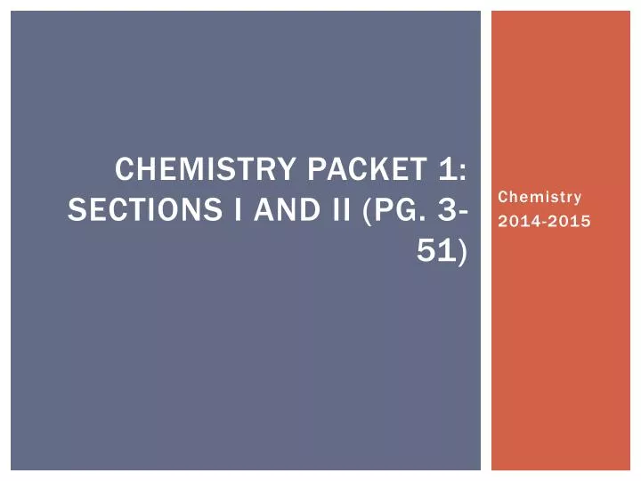 chemistry packet 1 sections i and ii pg 3 51