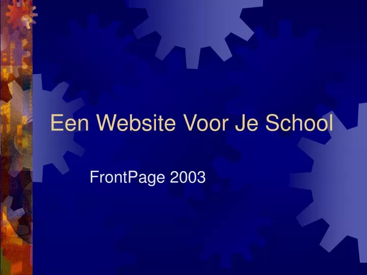 een website voor je school