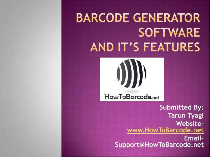 barcode generator software and it s features