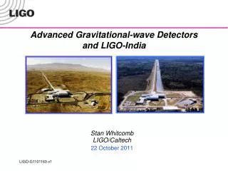 Advanced Gravitational-wave Detectors and LIGO-India