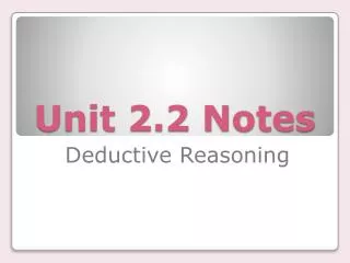 Unit 2.2 Notes