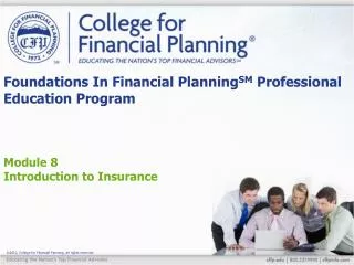 Foundations In Financial Planning SM Professional Education Program