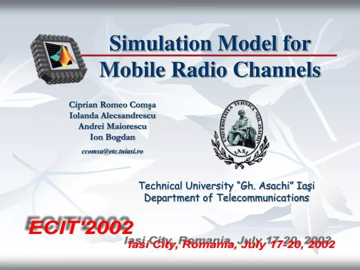 simulation model for mobile radio channels