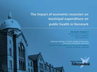 The impact of economic recession on municipal expenditure on public health in Denmark