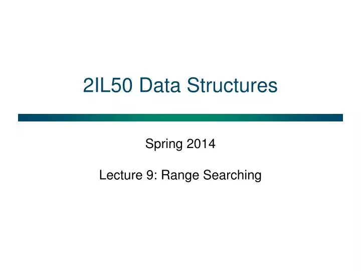 2il50 data structures