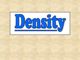 Density