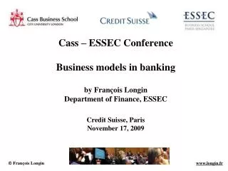 Business models in banking