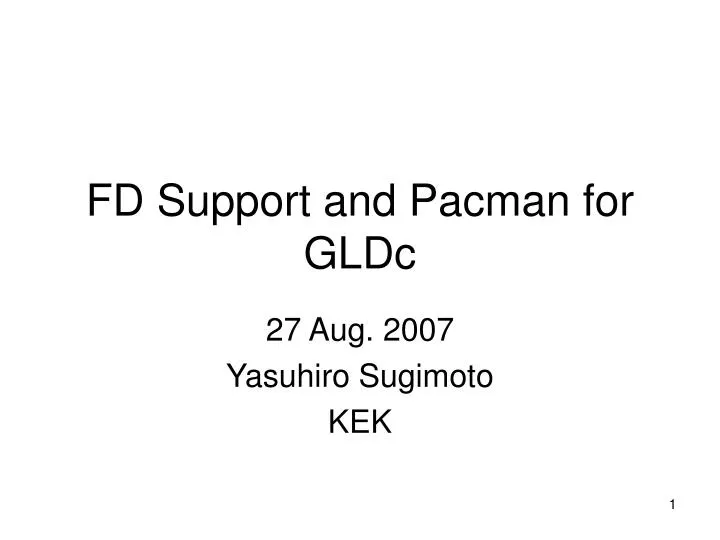 fd support and pacman for gldc