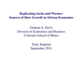 The Sachs and Warner Resource Curse Data