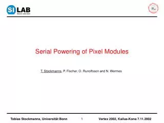 Serial Powering of Pixel Modules