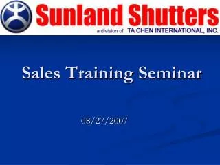 Sales Training Seminar