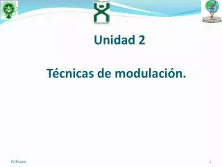 unidad 2 t cnicas de modulaci n