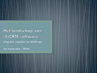 het landschap van s crm software