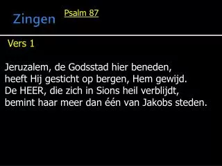 zingen