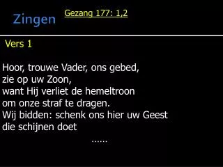 zingen