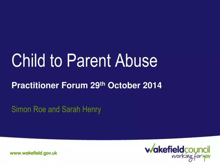 child to parent abuse