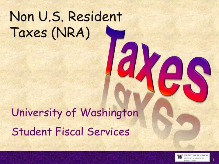 non u s resident taxes nra