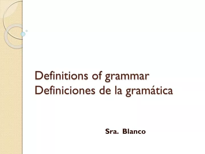 definitions of grammar definiciones de la gram tica