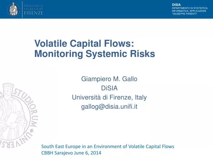 volatile capital flows monitoring systemic risks