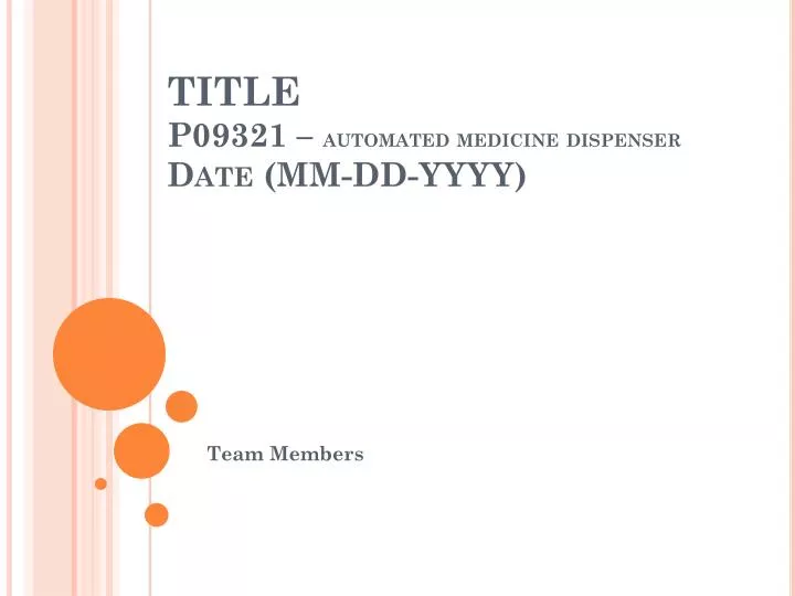 title p09321 automated medicine dispenser date mm dd yyyy