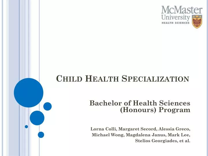 child health s pecialization