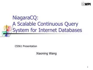 NiagaraCQ: A Scalable Continuous Query System for Internet Databases