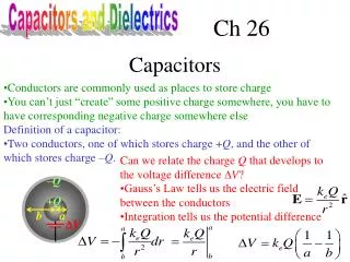 Capacitors and Dielectrics